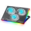 Base de refrigeración CP253 para portátiles, 3 ventiladores RGB, altura ajustable