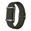 Pulsera inteligente Y25 sin pantalla con Bluetooth y correa de nailon; admite monitorización del sueño, frecuencia cardíaca y registro de datos de ejercicio (verde).