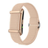 Pulsera inteligente Y25 sin pantalla con Bluetooth y correa de nailon; compatible con monitorización del sueño, frecuencia cardíaca y registro de datos de ejercicio (dorada).