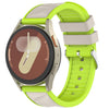 Correa de reloj de silicona bicolor (verde estelar) con hebilla plateada y textura de cristal de hielo de 20 mm