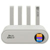 WR860-E Repetidor inalámbrico con ranura para tarjeta SIM, 4 antenas, 4 puertos Ethernet, router 4G LTE WiFi 6, color: blanco (enchufe estadounidense)
