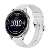 Correa de silicona de color sólido con textura delicada para Garmin Venu 4 de 41 mm (blanca).
