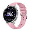 Correa de silicona de color sólido con textura delicada para Garmin Venu 4 de 41 mm (rosa).