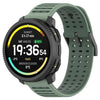 Correa de silicona transpirable bicolor a juego para reloj Suunto de 22 mm (verde)