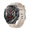 Correa de silicona de un solo color con hebilla plateada y cierre de botón para Huawei Watch Ultimate 2 (Starlight)