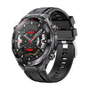 Correa de silicona de un solo color con hebilla plateada y cierre de botón para Huawei Watch Ultimate 2 (negra)