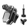 Adaptador de abrazadera para parabrisas de aleación de aluminio con tornillo en T (negro)