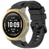 Correa de silicona líquida de color sólido para Amazfit T-Rex 3 Pro de 44 mm (negra)