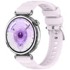 Correa de reloj de silicona con textura ondulada y botón de presión de liberación rápida de 18 mm (morado)