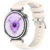 Correa de reloj de silicona con textura ondulada de liberación rápida y botón de presión de 18 mm (Starlight)