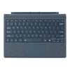 Teclado magnético inalámbrico Bluetooth ultrafino con acabado aterciopelado y retroiluminación multicolor para Microsoft Surface Pro 3/4/5/6/7 (gris cobalto)