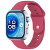 Correa de silicona con hebilla inversa para Huawei Watch Fit4, Fit4 Pro y Fit3 (rojo vino)