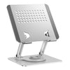 0032 Soporte giratorio para portátil/tableta, altura ajustable, soporte de refrigeración de escritorio de metal (blanco)