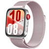 Correa magnética milanesa de acero inoxidable para Huawei Watch Fit 4, Fit 4 Pro y Fit 3 (rosa)