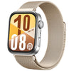 Correa magnética milanesa de acero inoxidable para Huawei Watch Fit 4, Fit 4 Pro y Fit 3 (dorado claro)