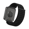 Correa de nailon con diseño de ondas de montaña para Garmin Venu X1 (negra)