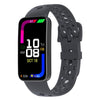 Correa de silicona con hebilla de pasador y agujeros redondos para Huawei Band 10/9/8 (gris)