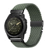 Correa de reloj de nailon tejido con hebilla de paracaídas de liberación rápida para Gamin de 22 mm (verde militar)