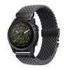 Correa de reloj de nailon tejido con hebilla de paracaídas de liberación rápida para Gamin de 20 mm (gris oscuro)