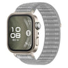 Correa de nailon tejido con textura ondulada y cierre de velcro para Huawei Watch Fit 4 Pro / Fit 4 / Fit 3 (gris claro)