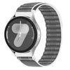 Correa de reloj de nailon con textura ondulada y cierre de velcro de 20 mm (gris)