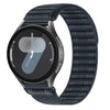 Correa de reloj de nailon con textura ondulada y cierre de velcro de 20 mm (azul marino)