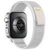 Correa de nailon con cierre de velcro para Huawei Watch Fit 4 Pro, Fit 4 y Fit 3 (rayas blancas)