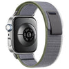 Correa de nailon con cierre de velcro para Huawei Watch Fit 4 Pro, Fit 4 y Fit 3 (verde y gris)