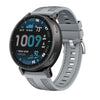 For Amazfit Active Max Composite Weave Nylon Silicone Watch Band(Grey)