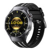 Correa de silicona y nailon con botón pulsador para Huawei Watch GT 6 Pro (negro obsidiana)