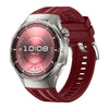 Correa de silicona y nailon con botón pulsador para Huawei Watch GT 6 Pro (rojo auspicioso)