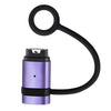 Cordón antipérdida para reloj inteligente Garmin, adaptador de carga de metal con extremo recto (violeta niebla)