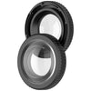 Protector de vidrio para lente de cámara GoPro MAX2 con filtro UV (negro)
