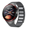 Correa de acero inoxidable magnética en forma de I para Huawei Watch 4 Pro con botón pulsador y interfaz perfecta (gris titanio)