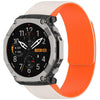 Correa de silicona magnética con textura plisada para Amazfit T-Rex Ultra 2 (naranja estrellado)