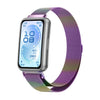Correa de reloj magnética milanesa de acero inoxidable para Huawei Band 11/Band 11 Pro (colorida)