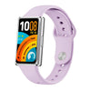Correa de silicona brillante con hebilla inversa para Huawei Band 11/Band 11 Pro (morado claro)