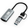 Adaptador de captura de vídeo HU-08A 1080P 60Hz HD HDMI a USB 3.0 / Tipo-C 2 en 1