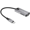 Tarjeta de captura de vídeo HU-04C para transmisión en directo de juegos en 4K mediante HDMI a USB tipo C