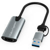 Tarjeta de captura de vídeo HU-04A 1080P 60Hz HDMI a USB Tipo-C / USB 2 en 1