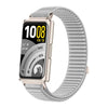 Correa de reloj de nailon tejido con cierre de velcro y interfaz metálica para Huawei Band 11/Band 11 Pro (gris)
