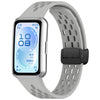 Correa de silicona con hebilla magnética plegable para Huawei Band 11/Band 11 Pro (gris)