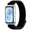 Correa de reloj de nailon con cierre de velcro para Huawei Band 11 / Band 11 Pro (negra)