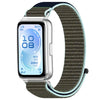 Correa de reloj de nailon con cierre de velcro para Huawei Band 11 / Band 11 Pro (gris azulado)