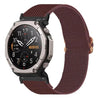 Correa de reloj elástica de nailon de 26 mm con cierre deslizante de mariposa para Amazfit T-Rex Ultra 2 (rojo vino)