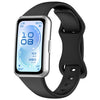 Correa de silicona de color sólido con cierre de mariposa delgado para Huawei Band 11 / Band 11 Pro (Negro)