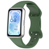 Correa de silicona de color sólido con cierre de mariposa delgada para Huawei Band 11 / Band 11 Pro (verde pradera)