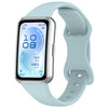 Correa de silicona de color sólido con cierre de mariposa delgado para Huawei Band 11 / Band 11 Pro (Azul oficial)