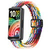 Correa de reloj de nailon tejido con cierre magnético deslizante para Huawei Band 11 / Band 11 Pro (Arcoíris)
