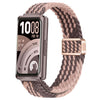 Correa de reloj de nailon trenzado con cierre magnético deslizante para Huawei Band 11 / Band 11 Pro (violeta ahumado)